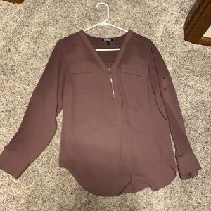EXPRESS size medium Dress shirt- light purple/mauv
